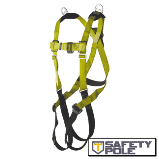 Full body harness, retrieval type D-ring center back and on each shoulder