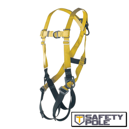 Full body harness, climbing type D-ring center back and front and on hips