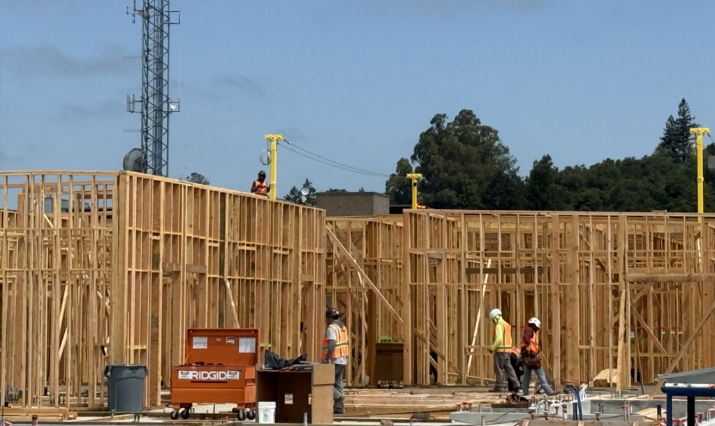 Elevated Work Supported by Fixed Fall-Protection System