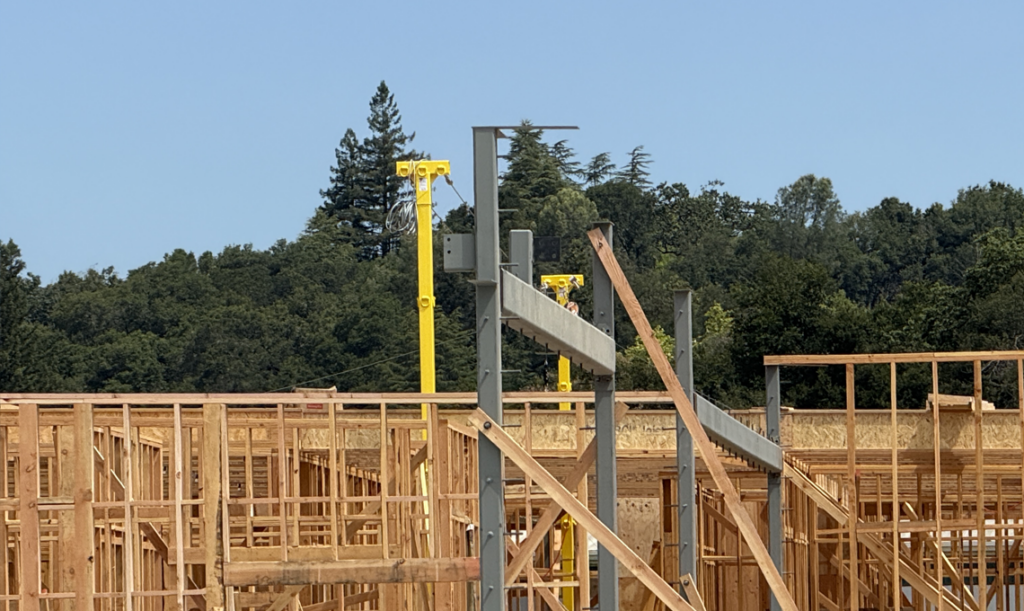 Integrated Fall Protection Within Active Construction