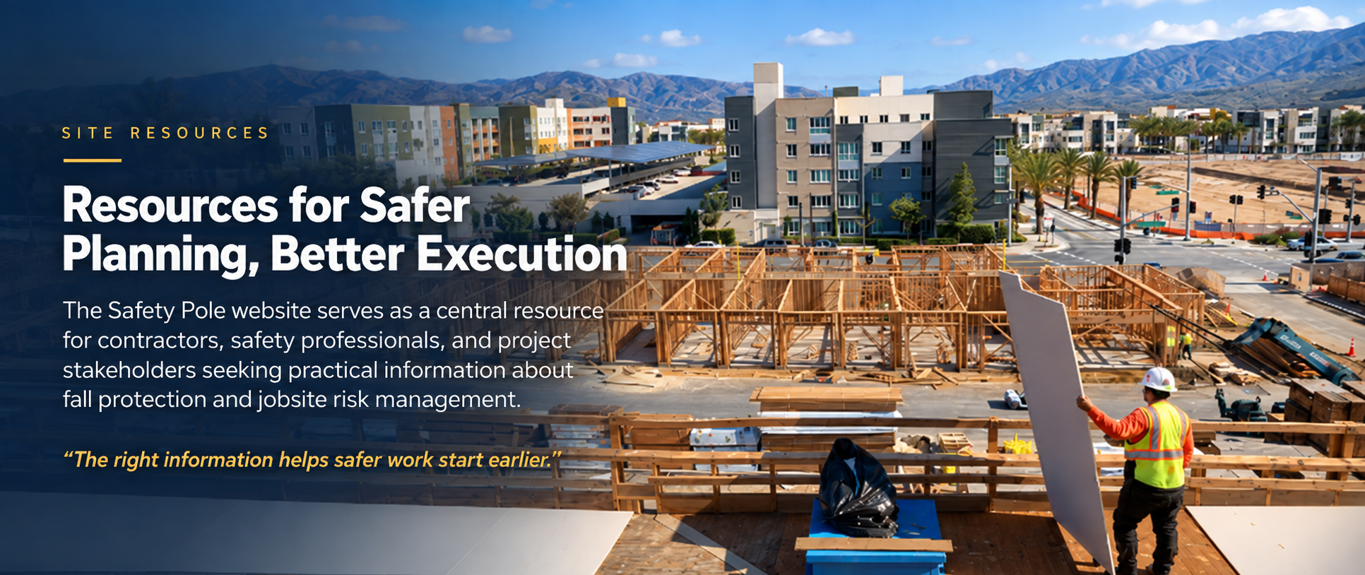 Resources for Safer Planning, Better Execution